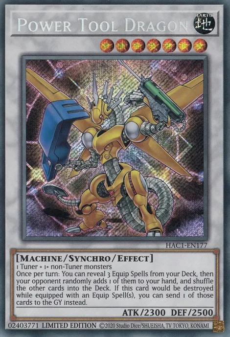 Power Tool Dragon [HAC1-EN177] Secret Rare | L.A. Mood Comics and Games