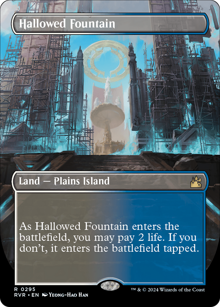 Hallowed Fountain (Borderless) [Ravnica Remastered] | L.A. Mood Comics and Games