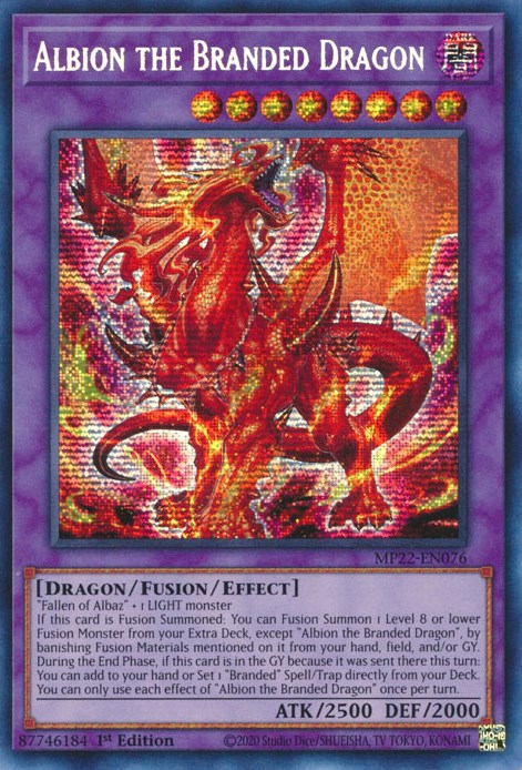 Albion the Branded Dragon [MP22-EN076] Prismatic Secret Rare | L.A. Mood Comics and Games