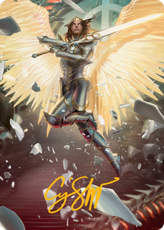 Archangel Elspeth Art Card (Gold-Stamped Signature) [March of the Machine Art Series] | L.A. Mood Comics and Games