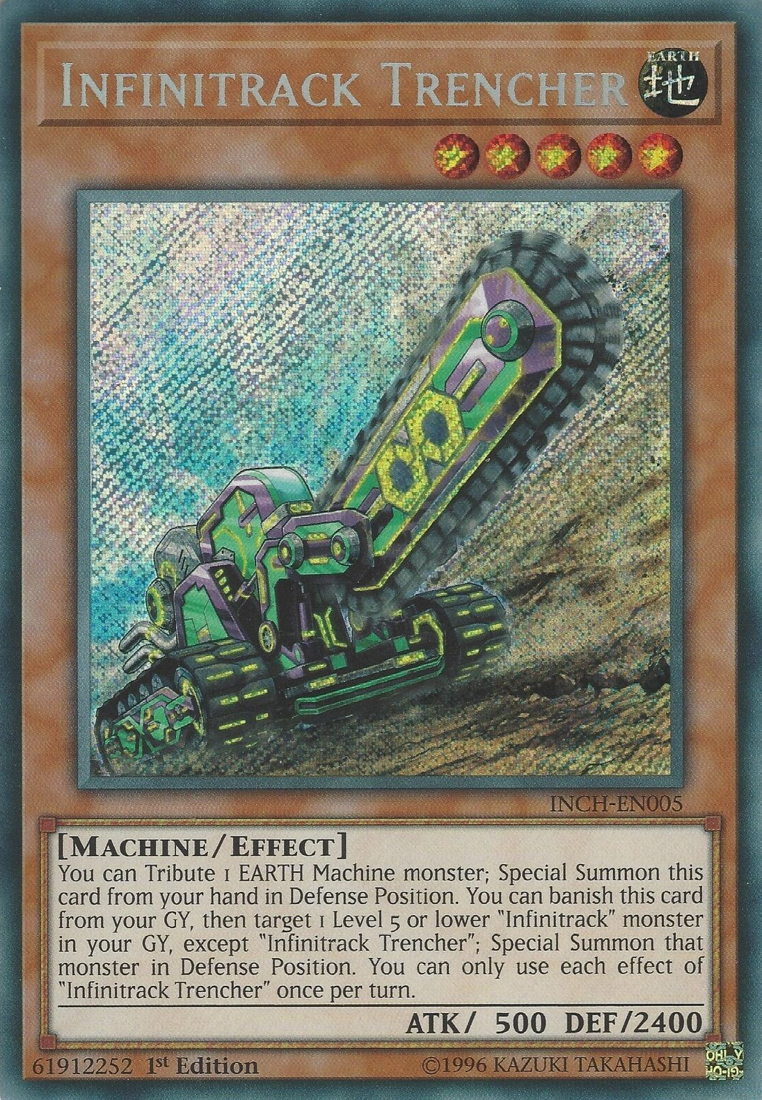 Infinitrack Trencher [INCH-EN005] Secret Rare | L.A. Mood Comics and Games