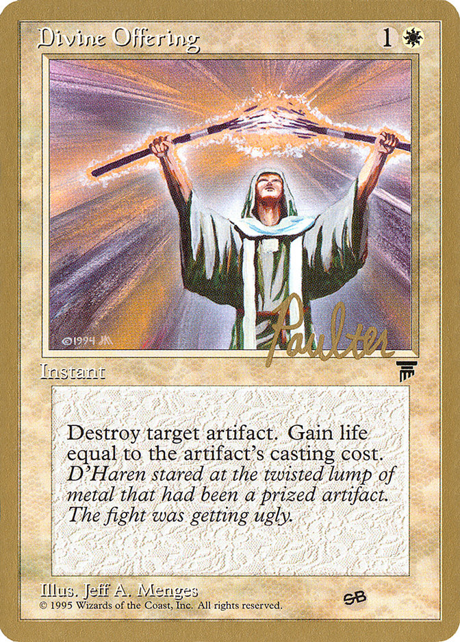 Divine Offering (Preston Poulter) (SB) [Pro Tour Collector Set] | L.A. Mood Comics and Games