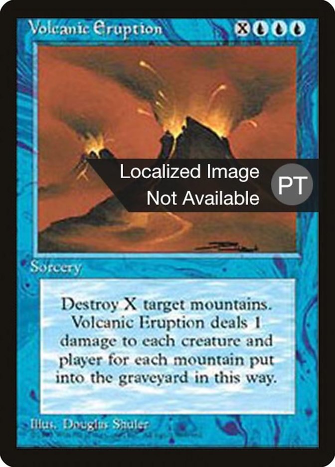 Volcanic Eruption [Fourth Edition (Foreign Black Border)] | L.A. Mood Comics and Games