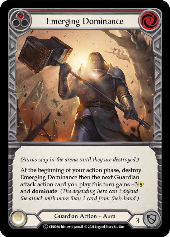 Emerging Dominance (Red) [U-CRU038] (Crucible of War Unlimited)  Unlimited Normal | L.A. Mood Comics and Games
