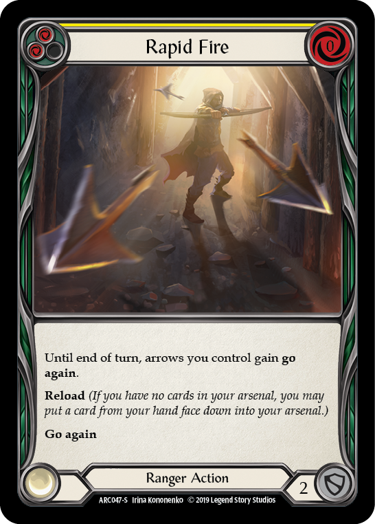 Rapid Fire [ARC047-S] (Arcane Rising)  1st Edition Rainbow Foil | L.A. Mood Comics and Games