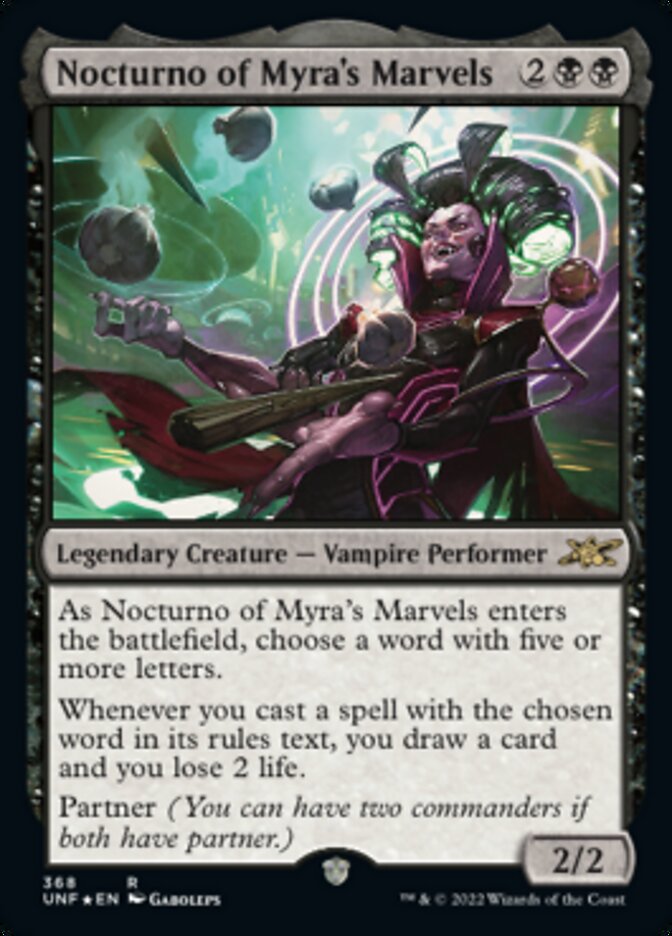 Nocturno of Myra's Marvels (Galaxy Foil) [Unfinity] | L.A. Mood Comics and Games