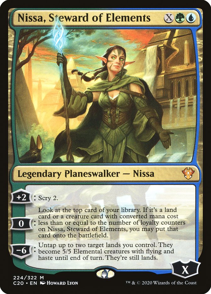 Nissa, Steward of Elements [Commander 2020] | L.A. Mood Comics and Games