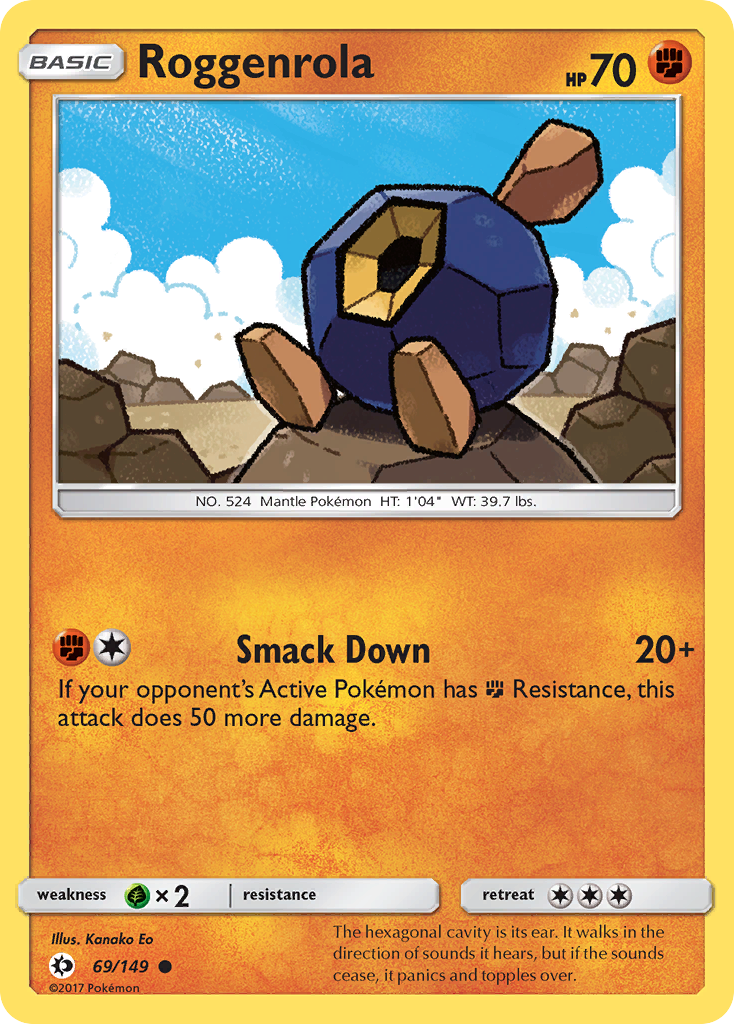 Roggenrola (69/149) [Sun & Moon: Base Set] | L.A. Mood Comics and Games