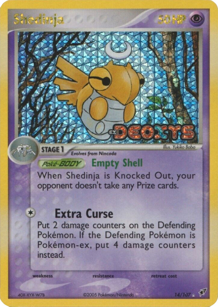 Shedinja (14/107) (Stamped) [EX: Deoxys] | L.A. Mood Comics and Games