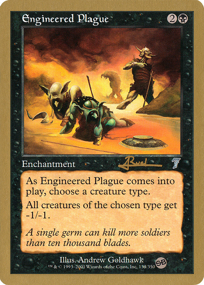Engineered Plague (Antoine Ruel) (SB) [World Championship Decks 2001] | L.A. Mood Comics and Games