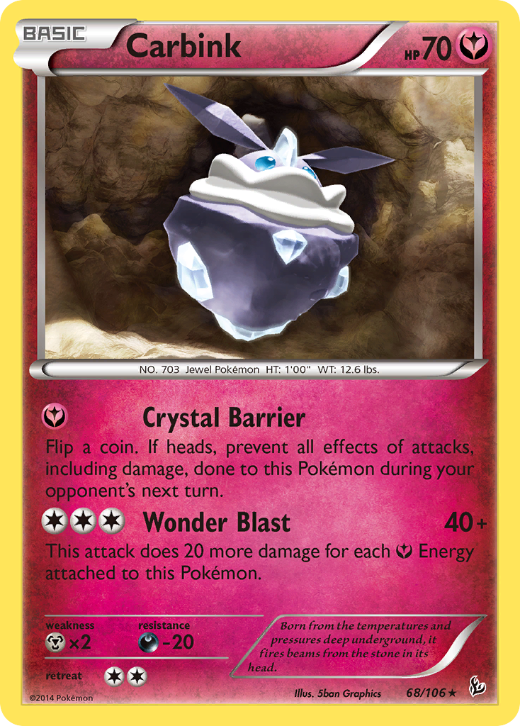 Carbink (68/106) (Theme Deck Exclusive) [XY: Flashfire] | L.A. Mood Comics and Games