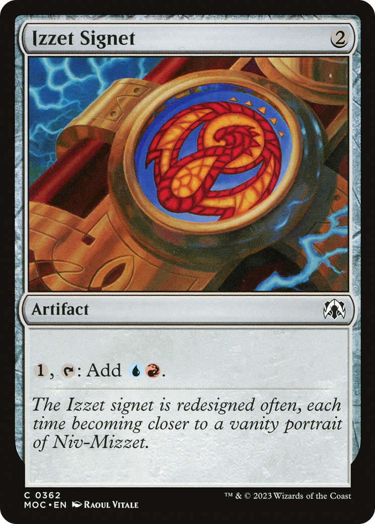 Izzet Signet [March of the Machine Commander] | L.A. Mood Comics and Games