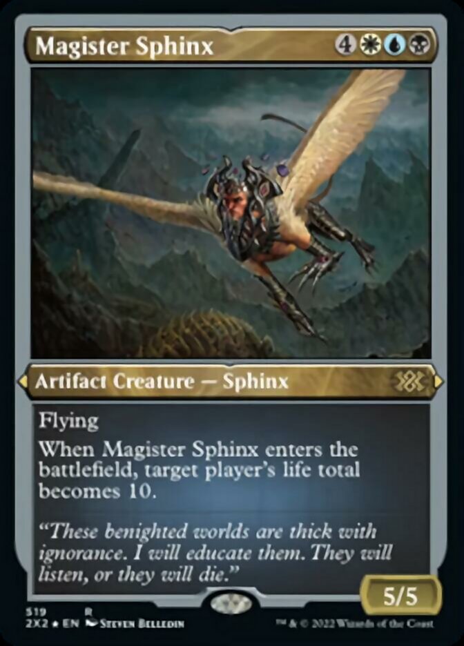Magister Sphinx (Foil Etched) [Double Masters 2022] | L.A. Mood Comics and Games