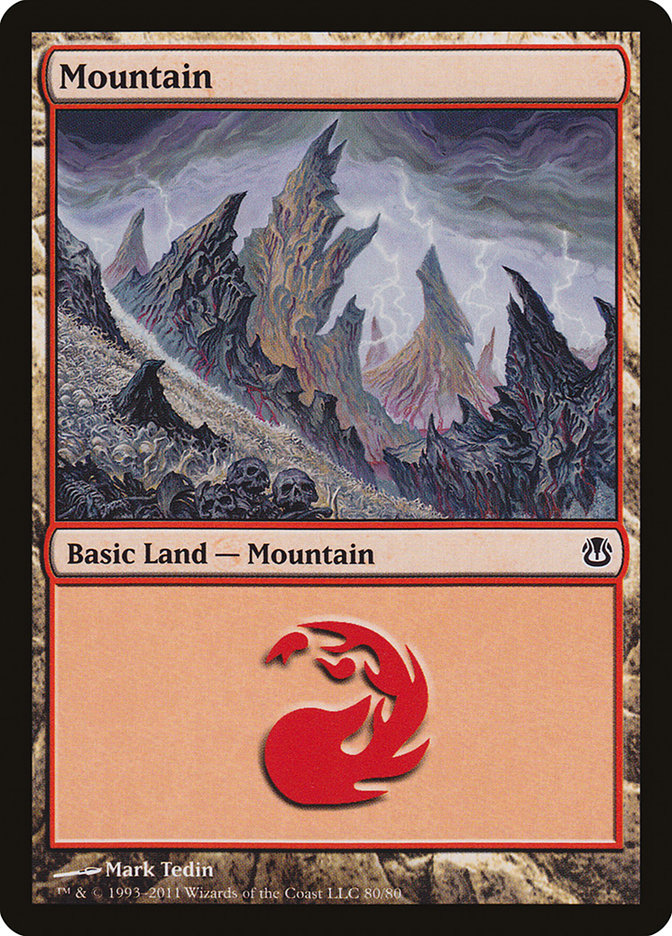 Mountain (80) [Duel Decks: Ajani vs. Nicol Bolas] | L.A. Mood Comics and Games