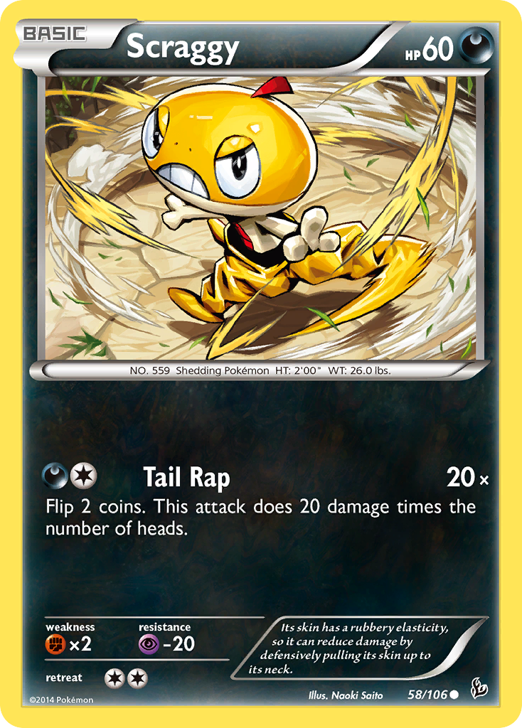 Scraggy (58/106) [XY: Flashfire] | L.A. Mood Comics and Games