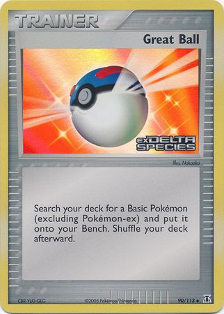 Great Ball (90/113) (Stamped) [EX: Delta Species] | L.A. Mood Comics and Games