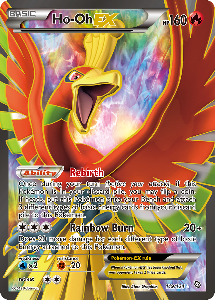 Ho-Oh EX (119/124) [Black & White: Dragons Exalted] | L.A. Mood Comics and Games