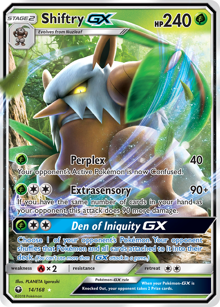 Shiftry GX (14/168) [Sun & Moon: Celestial Storm] | L.A. Mood Comics and Games