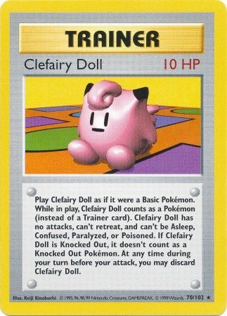 Clefairy Doll (70/102) [Base Set Shadowless Unlimited] | L.A. Mood Comics and Games