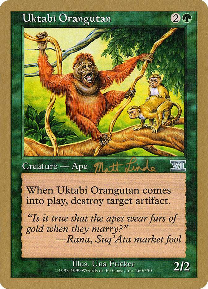 Uktabi Orangutan (Matt Linde) [World Championship Decks 1999] | L.A. Mood Comics and Games