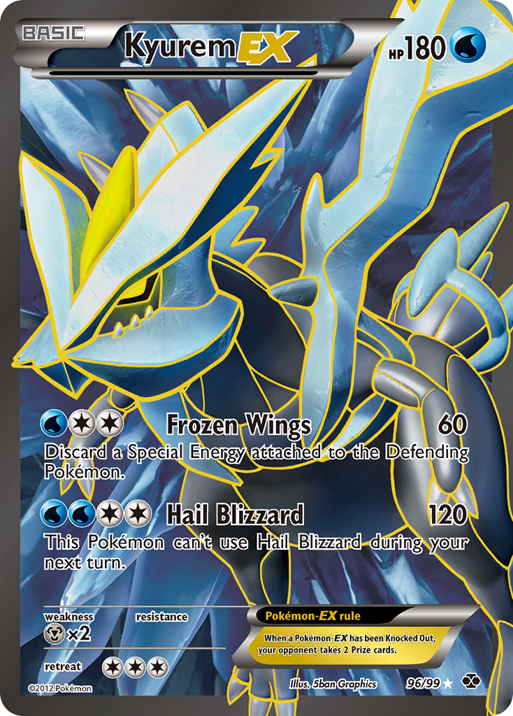 Kyurem EX (96/99) [Black & White: Next Destinies] | L.A. Mood Comics and Games