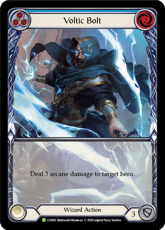 Voltic Bolt (Blue) [LGS043] (Promo)  Rainbow Foil | L.A. Mood Comics and Games