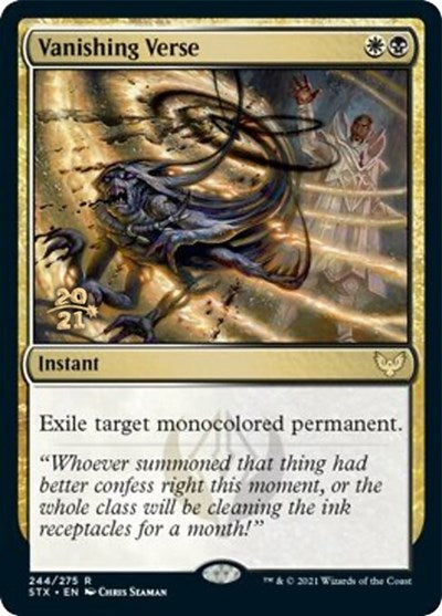 Vanishing Verse [Strixhaven: School of Mages Prerelease Promos] | L.A. Mood Comics and Games