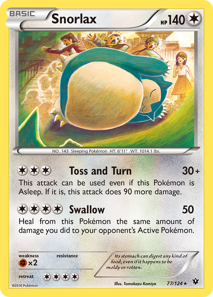 Snorlax (77/124) [XY: Fates Collide] | L.A. Mood Comics and Games