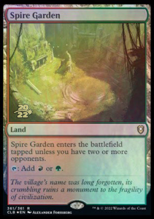Spire Garden [Commander Legends: Battle for Baldur's Gate Prerelease Promos] | L.A. Mood Comics and Games