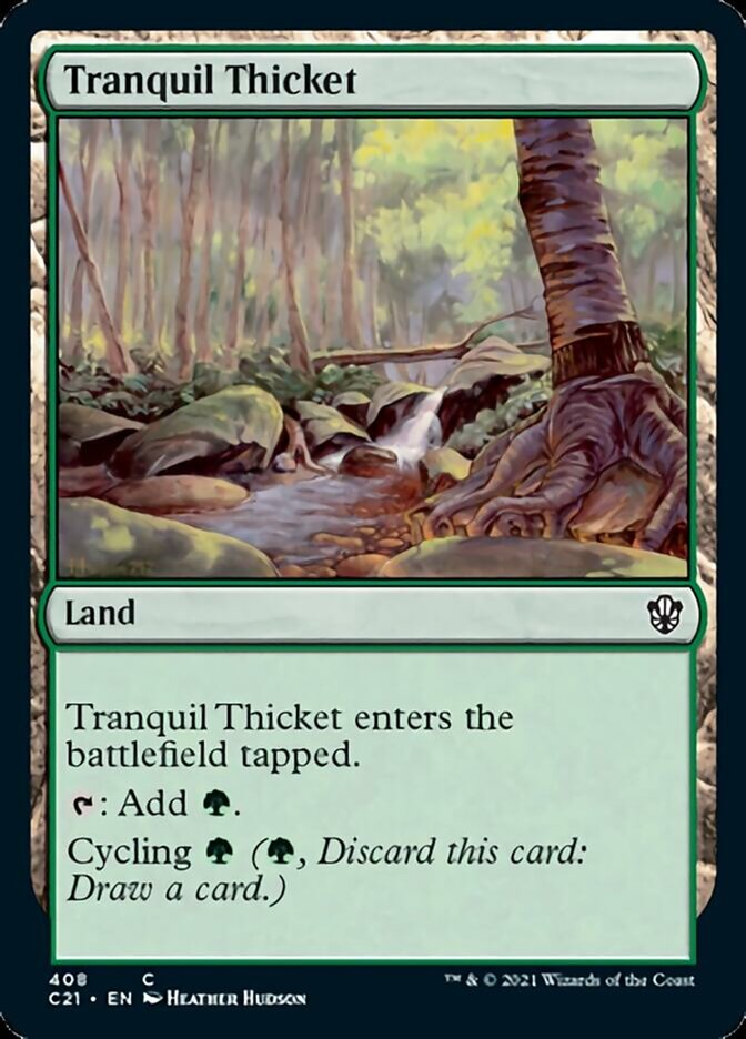 Tranquil Thicket [Commander 2021] | L.A. Mood Comics and Games