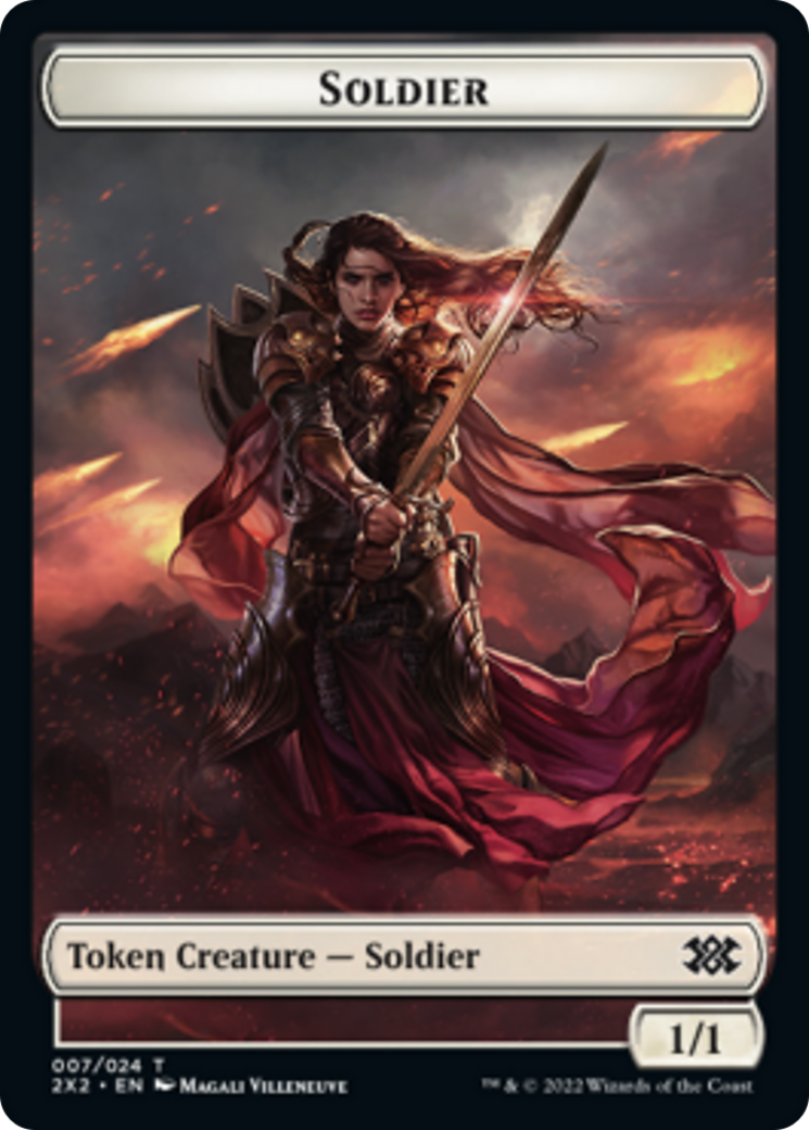 Egg // Soldier Double-Sided Token [Double Masters 2022 Tokens] | L.A. Mood Comics and Games