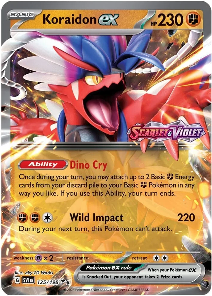 Koraidon ex (125/198) (Stamped) [Scarlet & Violet: Base Set] | L.A. Mood Comics and Games