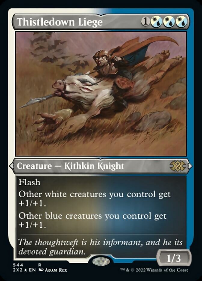 Thistledown Liege (Foil Etched) [Double Masters 2022] | L.A. Mood Comics and Games