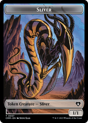 Copy (54) // Sliver Double-Sided Token [Commander Masters Tokens] | L.A. Mood Comics and Games