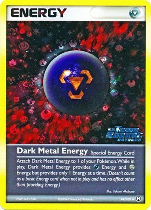 Dark Metal Energy (94/109) (Stamped) [EX: Team Rocket Returns] | L.A. Mood Comics and Games