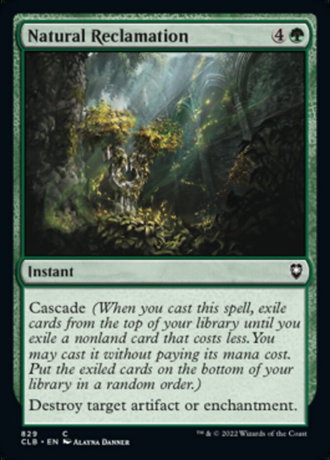 Natural Reclamation [Commander Legends: Battle for Baldur's Gate] | L.A. Mood Comics and Games
