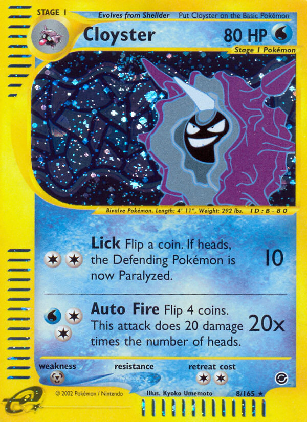 Cloyster (8/165) [Expedition: Base Set] | L.A. Mood Comics and Games