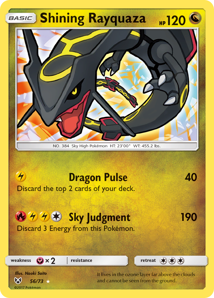 Shining Rayquaza (56/73) [Sun & Moon: Shining Legends] | L.A. Mood Comics and Games