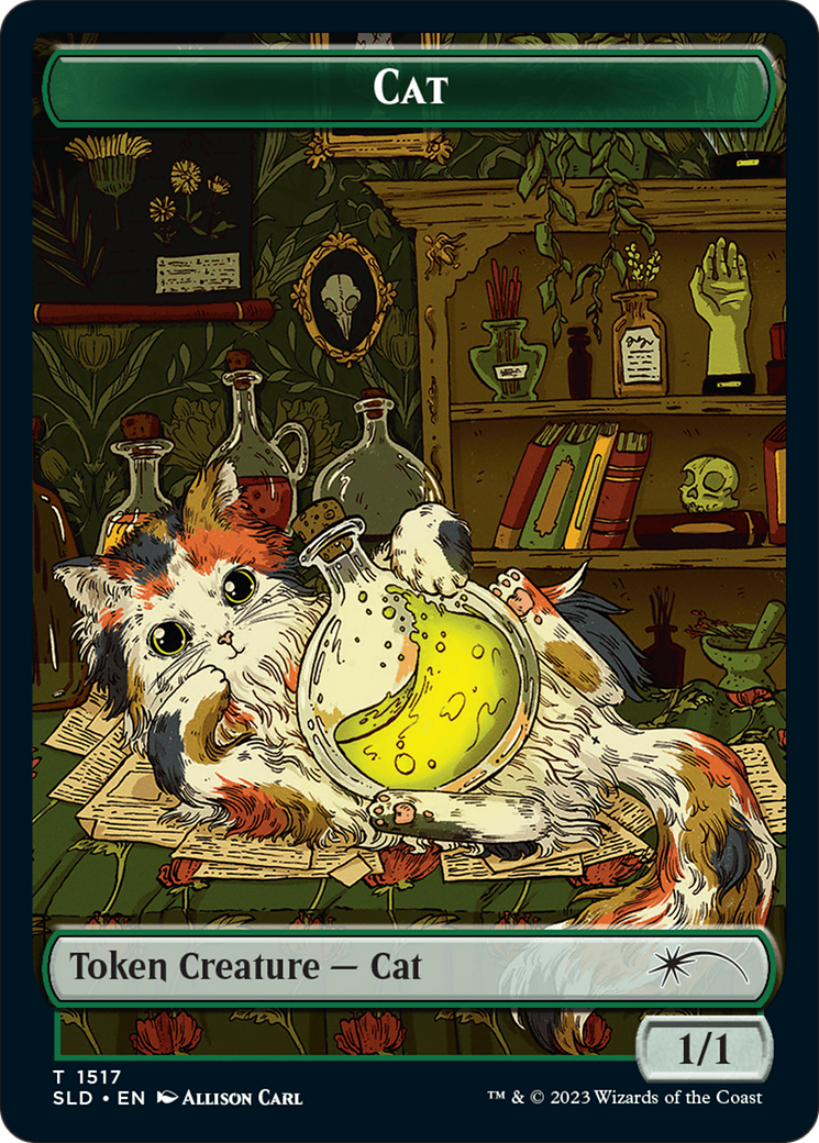 Dog // Cat Double-Sided Token [Secret Lair Commander Deck: Raining Cats and Dogs Tokens] | L.A. Mood Comics and Games