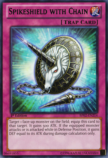 Spikeshield with Chain [BP02-EN214] Mosaic Rare | L.A. Mood Comics and Games