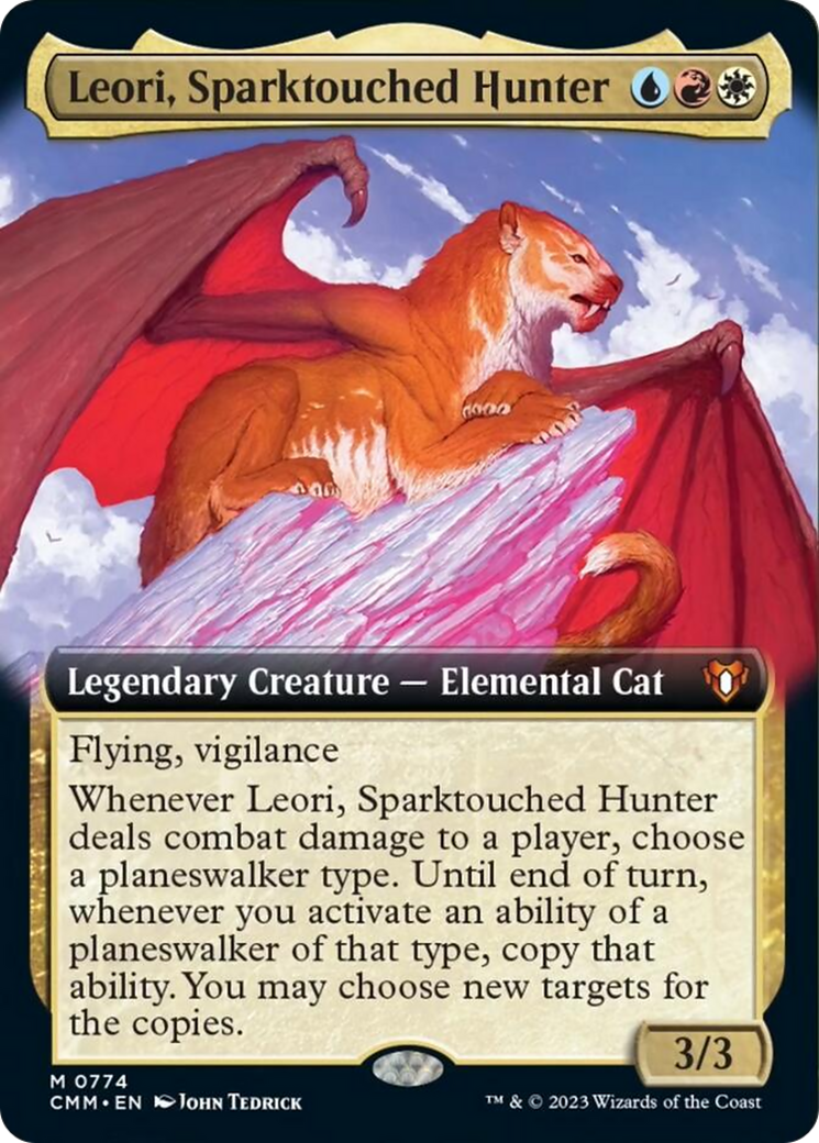 Leori, Sparktouched Hunter (Extended Art) [Commander Masters] | L.A. Mood Comics and Games