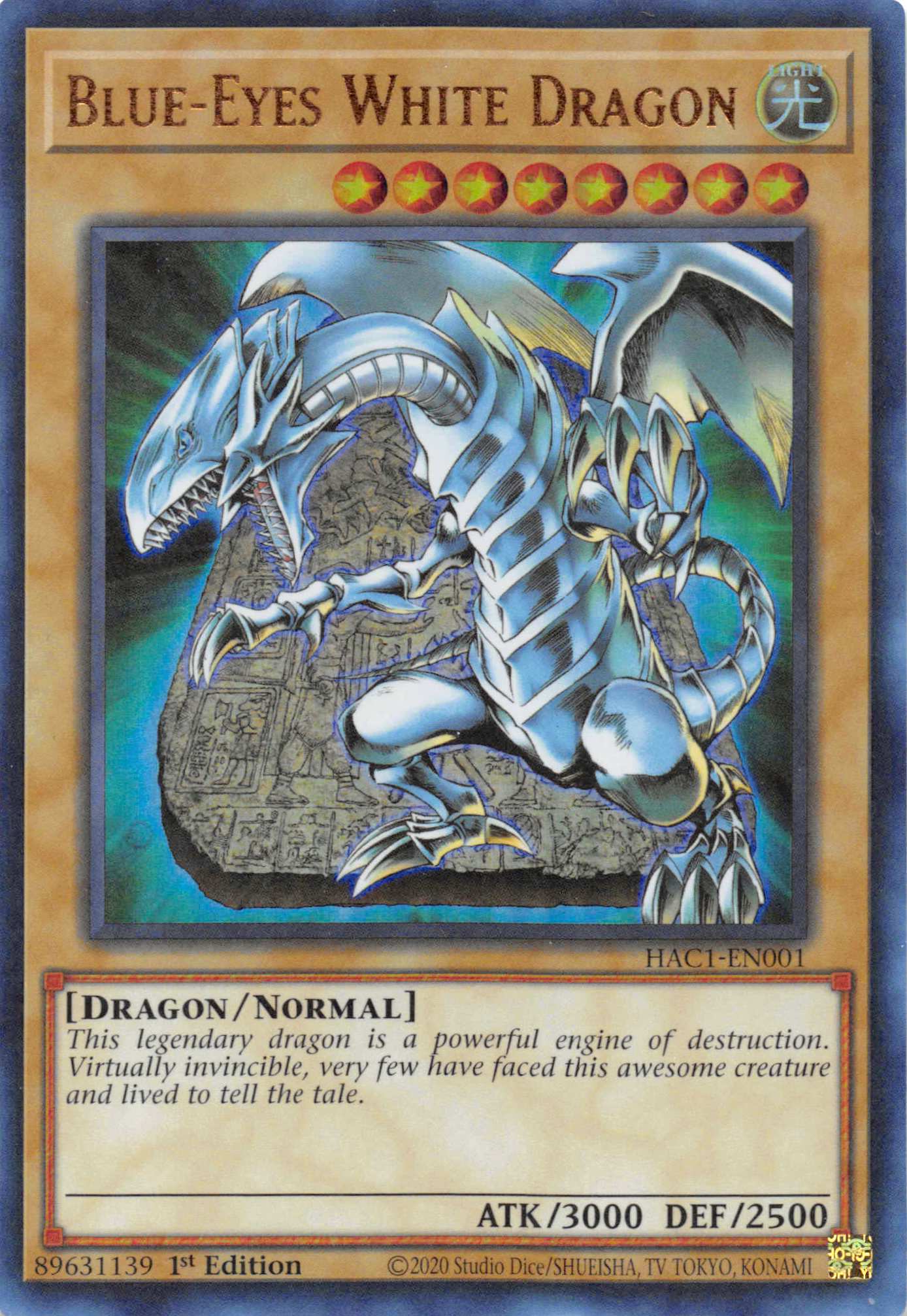 Blue-Eyes White Dragon (Duel Terminal) [HAC1-EN001] Parallel Rare | L.A. Mood Comics and Games