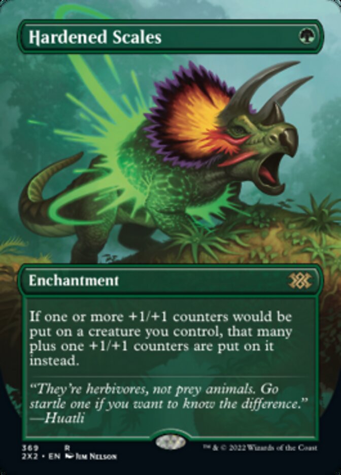 Hardened Scales (Borderless Alternate Art) [Double Masters 2022] | L.A. Mood Comics and Games