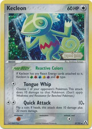 Kecleon (37/92) (Stamped) [EX: Legend Maker] | L.A. Mood Comics and Games