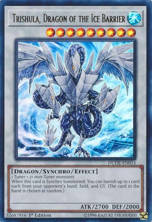 Trishula, Dragon of the Ice Barrier [DUDE-EN014] Ultra Rare | L.A. Mood Comics and Games