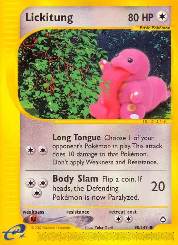 Lickitung (90/147) [Aquapolis] | L.A. Mood Comics and Games