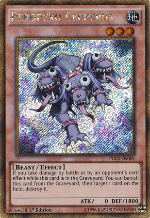 Peropero Cerperus [PGL2-EN008] Gold Secret Rare | L.A. Mood Comics and Games