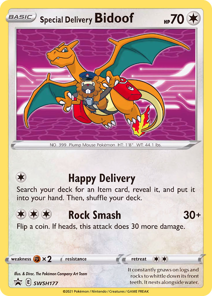 Special Delivery Bidoof (SWSH177) [Sword & Shield: Black Star Promos] | L.A. Mood Comics and Games