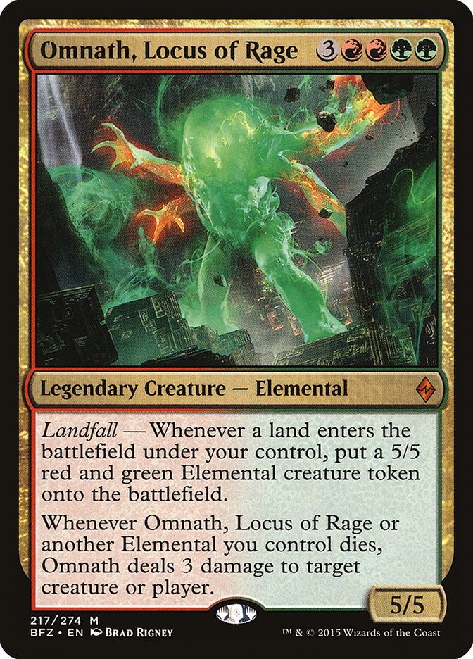 Omnath, Locus of Rage [Battle for Zendikar] | L.A. Mood Comics and Games