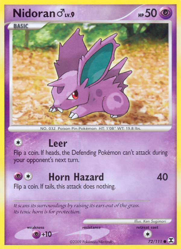 Nidoran (72/111) (Male) [Platinum: Rising Rivals] | L.A. Mood Comics and Games